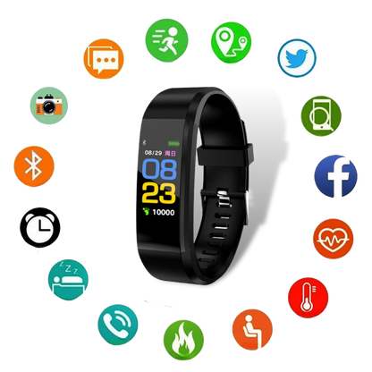 Senior Smartwatch | Easy-Read LED Display | Heart Rate & BP Monitor | Long Battery Life