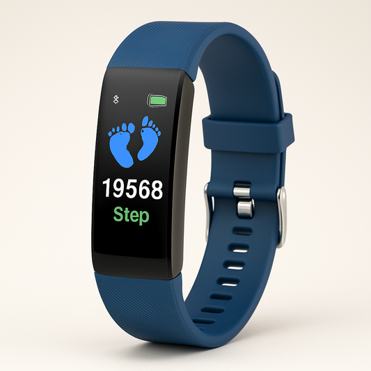 Senior Smartwatch | Health & Fitness Tracking | Bright LED Display & Silicone Band