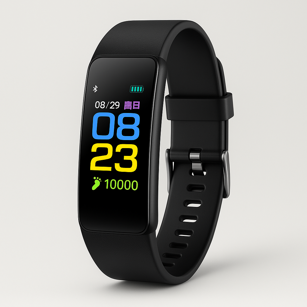 Senior Smartwatch | Health & Fitness Tracking | Bright LED Display & Silicone Band