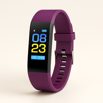 Senior Smartwatch | Health & Fitness Tracking | Bright LED Display & Silicone Band