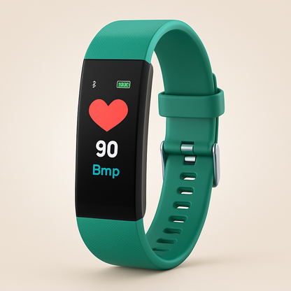 Senior Smartwatch | Health & Fitness Tracking | Bright LED Display & Silicone Band