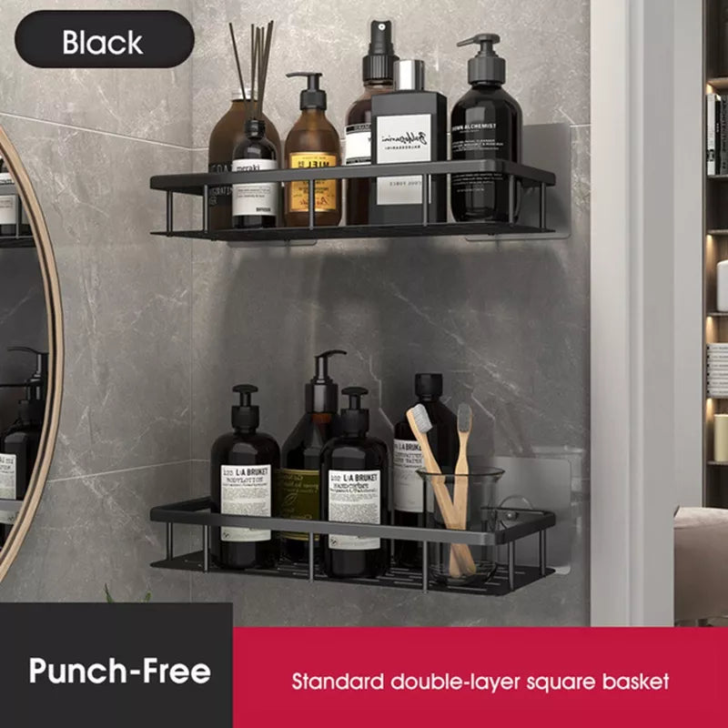 Shower Corner Shelf | No-Drill Self-Adhesive | 2-Piece Set