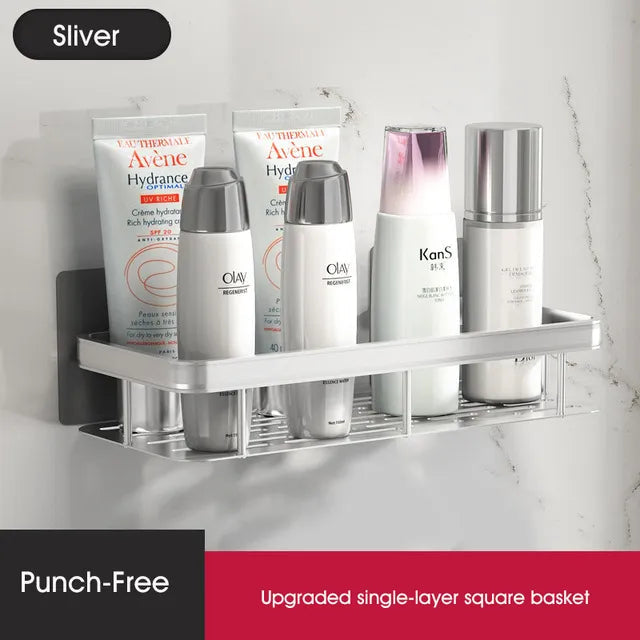 Shower Corner Shelf | No-Drill Self-Adhesive | 2-Piece Set