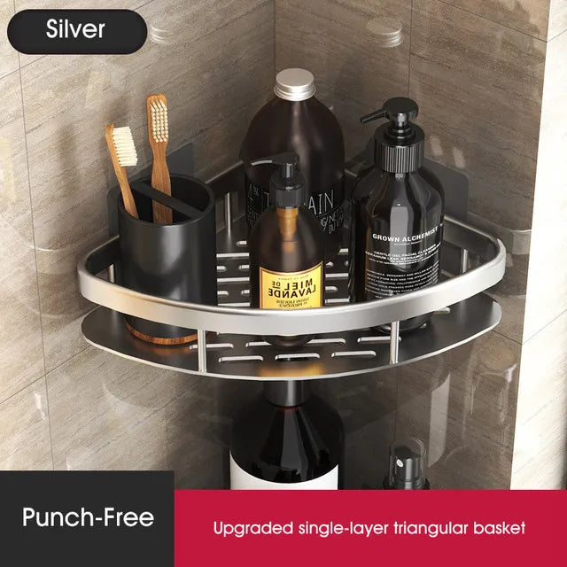 Shower Corner Shelf | No-Drill Self-Adhesive | 2-Piece Set