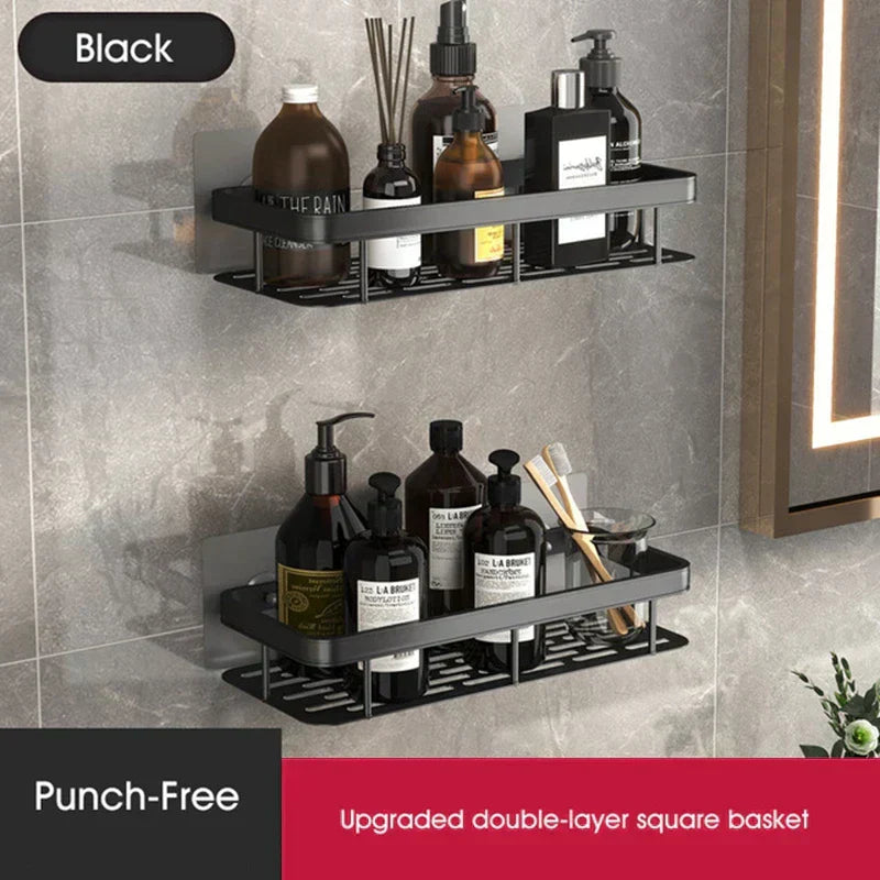 Shower Corner Shelf | No-Drill Self-Adhesive | 2-Piece Set