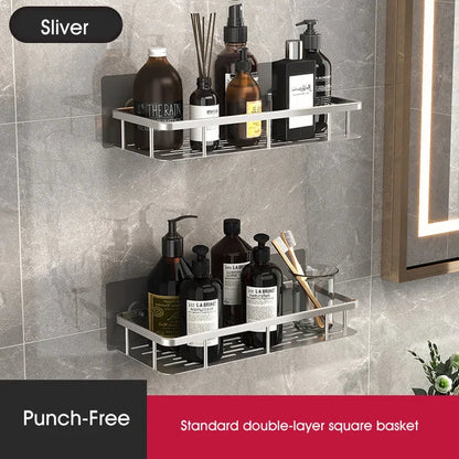 Shower Corner Shelf | No-Drill Self-Adhesive | 2-Piece Set