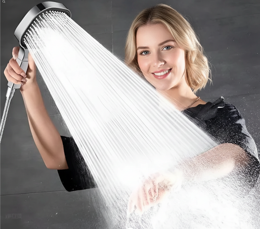 Shower Head | High-Pressure Turbo Boost | Built-in Filtration & Multi Spray Modes | Gentle on Skin
