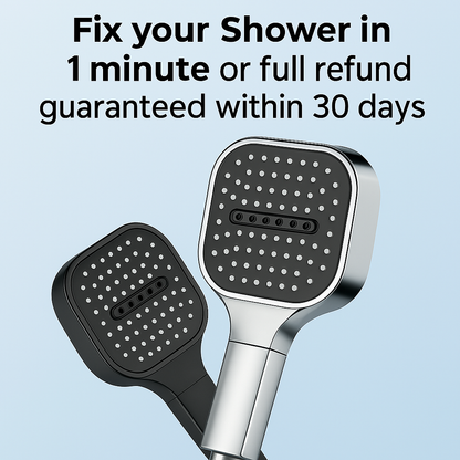Shower Head | High-Pressure Turbo Boost | Built-in Filtration & Multi Spray Modes | Gentle on Skin