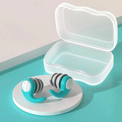 Silicone Earplugs for Sleeping | Noise-Cancelling Design | Washable & Reusable | Comfortable Fit