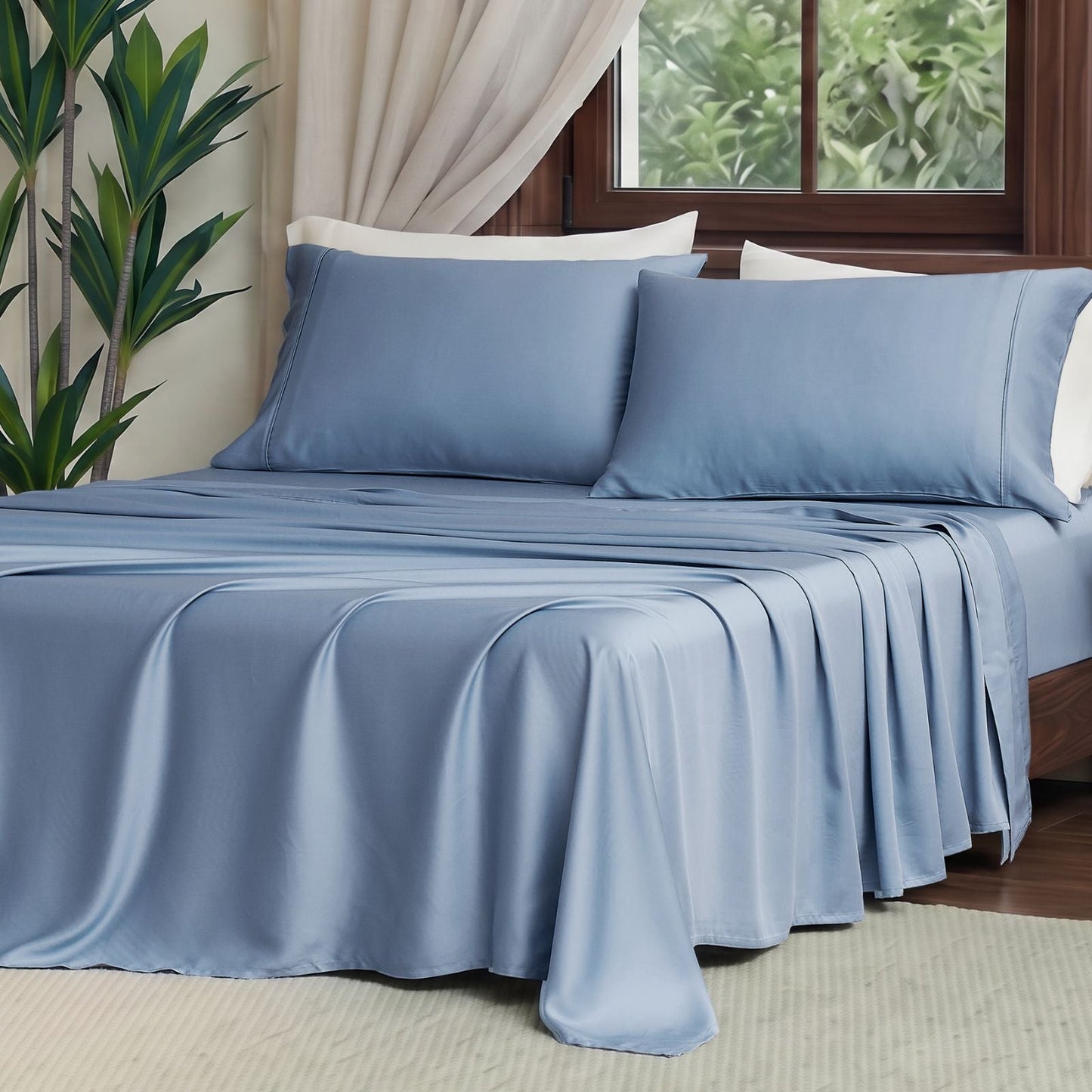 Silky Sheet Set | Moisture-Wicking & Breathable | Lyocell Fabric | Cool Night's Sleep