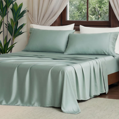 Silky Sheet Set | Moisture-Wicking & Breathable | Lyocell Fabric | Cool Night's Sleep