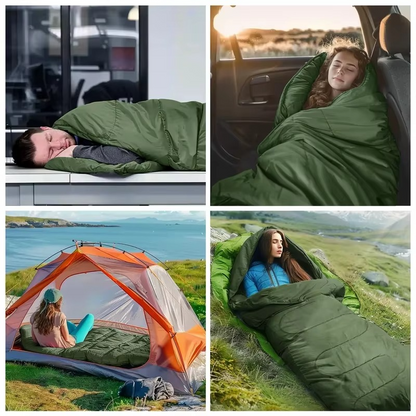 Sleeping Bag | Ultralight Waterproof | Envelope Style & All-Season Warmth | Compact Packable