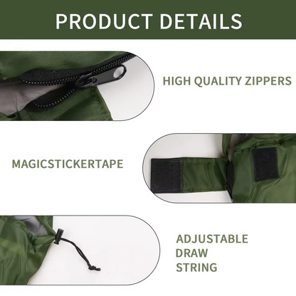 Sleeping Bag | Ultralight Waterproof | Envelope Style & All-Season Warmth | Compact Packable