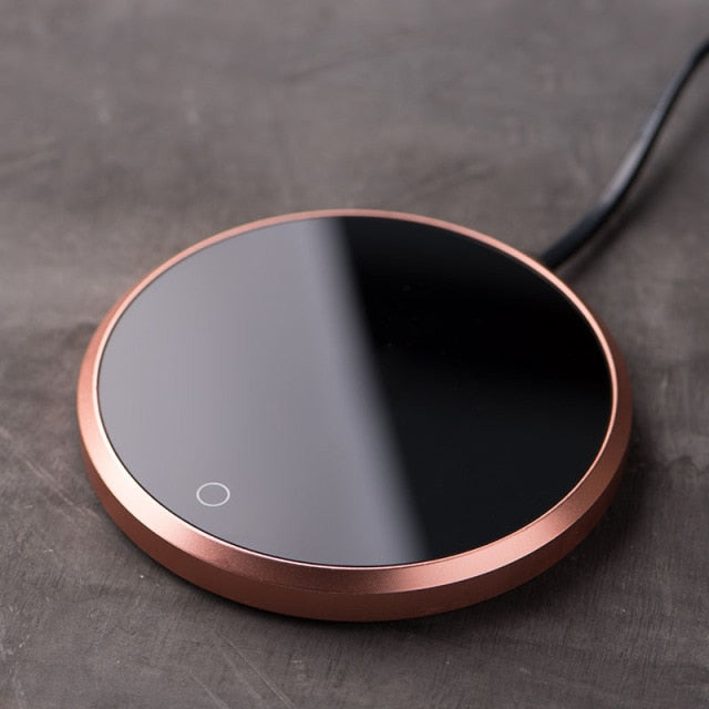 Smart Mug Warmer | Temperature Control & 8-Hour Auto Shut-Off | Tempered Glass Surface