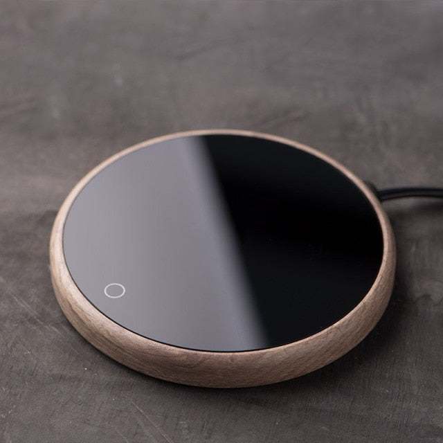 Smart Mug Warmer | Temperature Control & 8-Hour Auto Shut-Off | Tempered Glass Surface