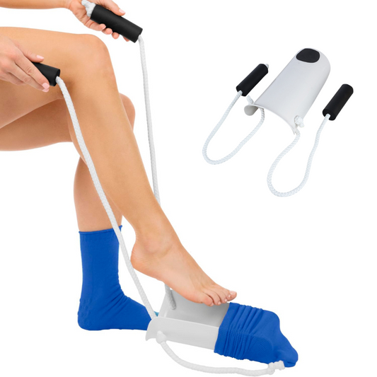 Sock Aid for Seniors | No-Bend Ergonomic Design | Lightweight & Portable