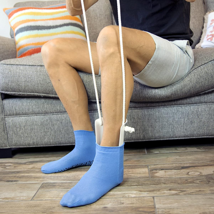 Sock Aid for Seniors | No-Bend Ergonomic Design | Lightweight & Portable