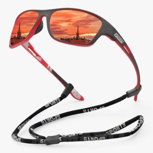 Sports Sunglasses | Polarized Scratch-Resistant Lenses & UV Protection | Lightweight Wrap Frame