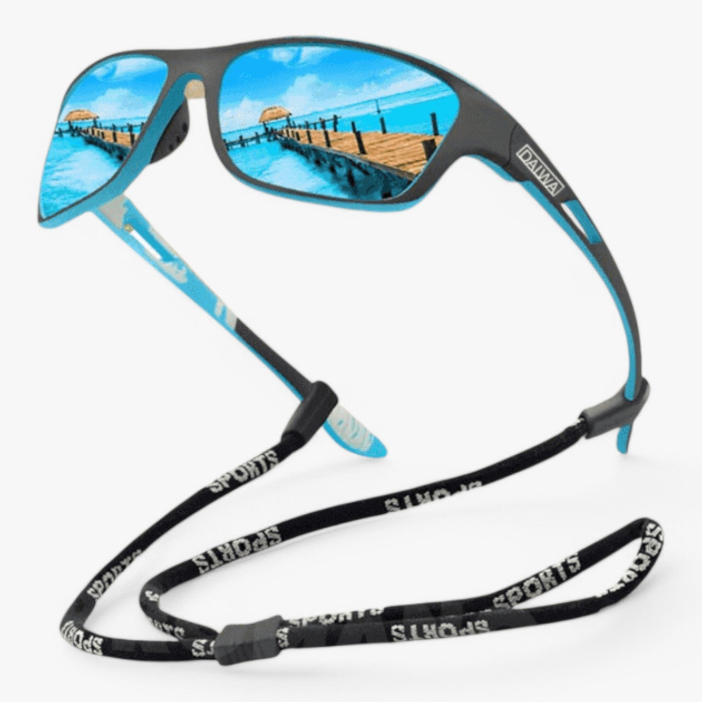 Sports Sunglasses | Polarized Scratch-Resistant Lenses & UV Protection | Lightweight Wrap Frame