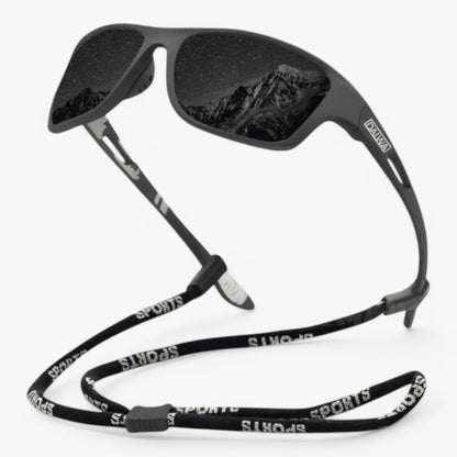 Sports Sunglasses | Polarized Scratch-Resistant Lenses & UV Protection | Lightweight Wrap Frame