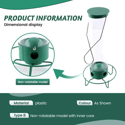 Squirrel-Proof Bird Feeder | Weight-Activated Perch | Metal & Polycarbonate | Weather-Resistant