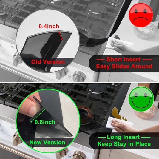 Stove Gap Cover | Deep-Insert T-Edge | Food-Grade Silicone & Heat-Resistant | Multi-Purpose Use