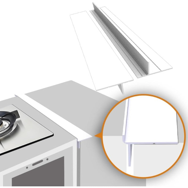 Stove Gap Cover | Deep-Insert T-Edge | Food-Grade Silicone & Heat-Resistant | Multi-Purpose Use