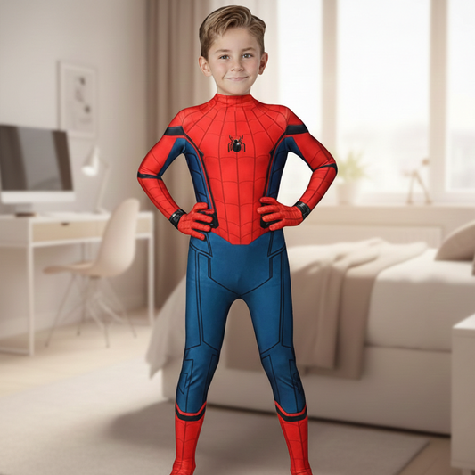 Superhero Costume Kids & Adults | Realistic 3D Design | Includes Detachable Mask