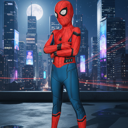 Superhero Costume Kids & Adults | Realistic 3D Design | Includes Detachable Mask