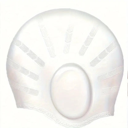 Swim Cap | Silicone with Ear Pockets | Stretch Fit for Long Hair | Chlorine Protection