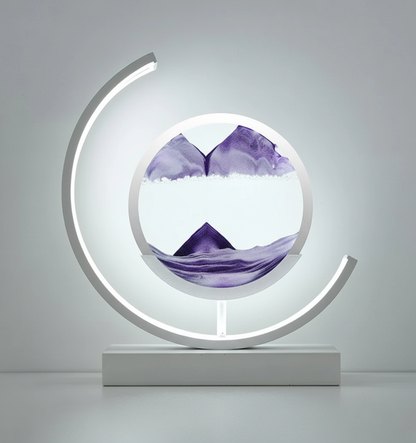 Table Lamp | Calming Glow & Sand Landscape Design | Artisan Craftsmanship | Tranquil Ambience