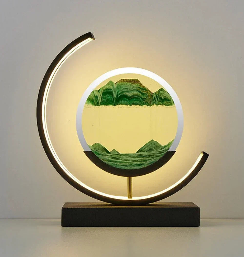 Table Lamp | Sand Landscape Design | LED Lighting | 30cm Height