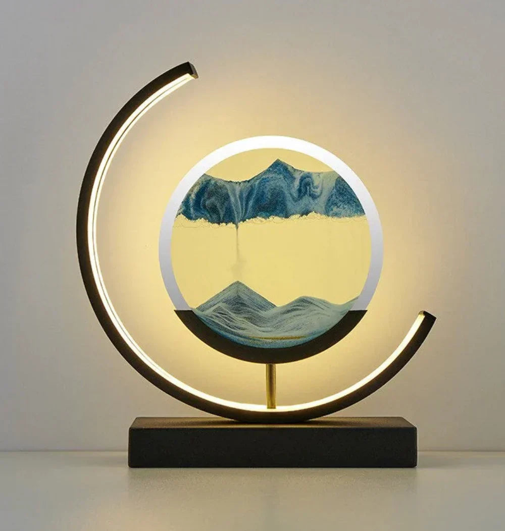 Table Lamp | Sand Landscape Design | LED Lighting | 30cm Height
