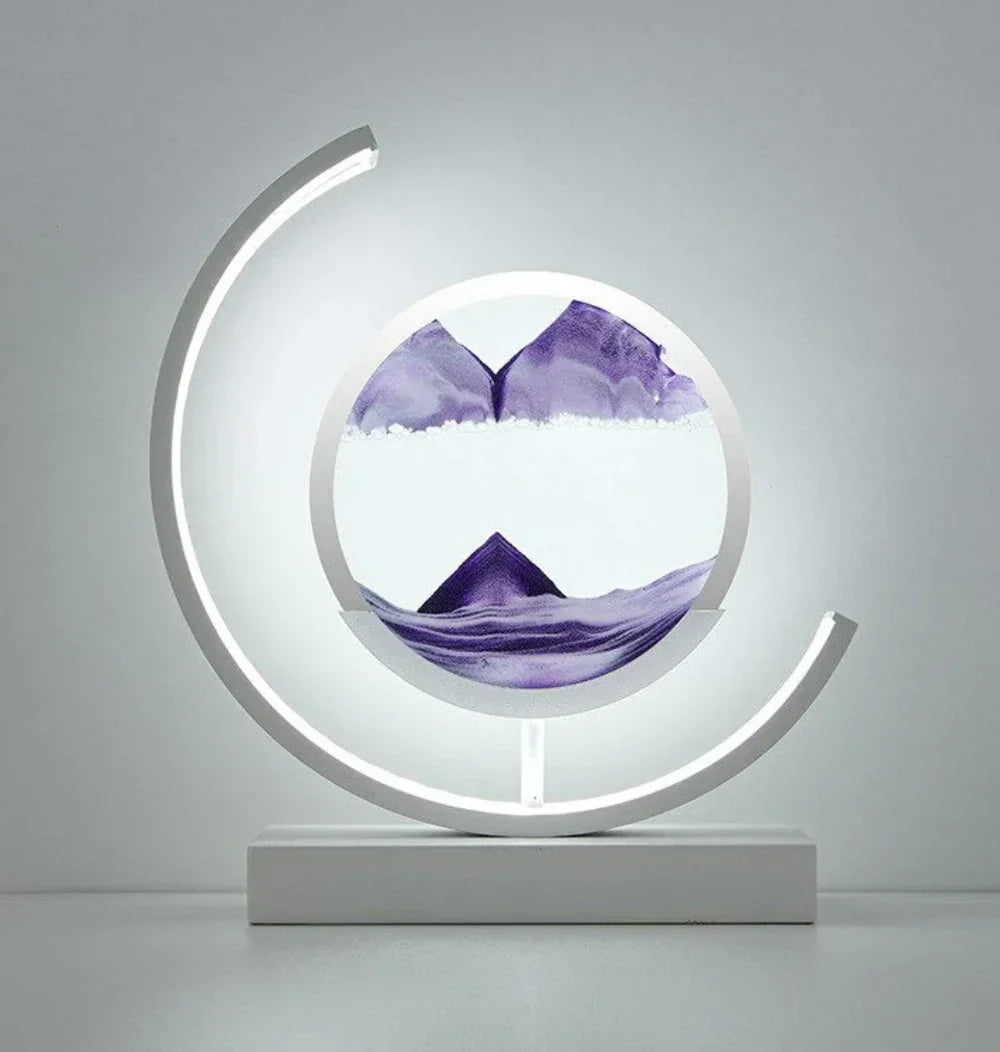 Table Lamp | Sand Landscape Design | LED Lighting | 30cm Height