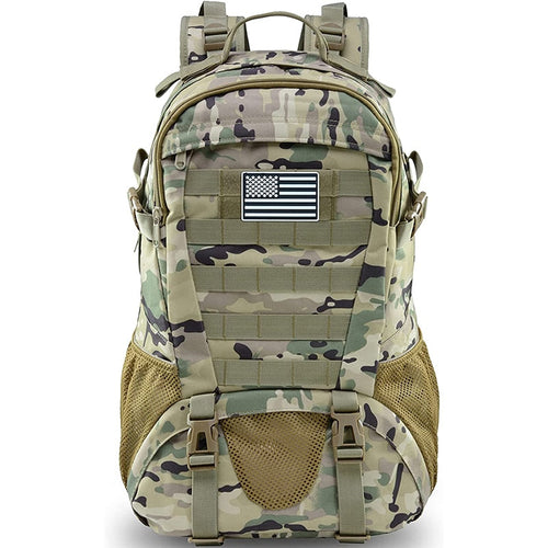 Tactical Backpack | Heavy-Duty MOLLE Rucksack | Weather-Resistant Fabric | Ergonomic Padded Straps