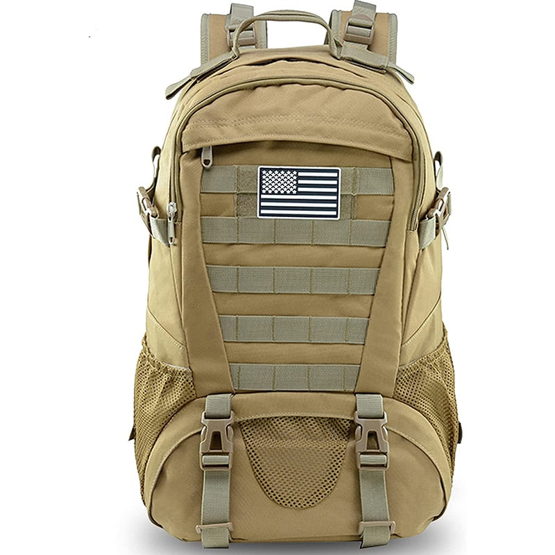 Tactical Backpack | Heavy-Duty MOLLE Rucksack | Weather-Resistant Fabric | Ergonomic Padded Straps