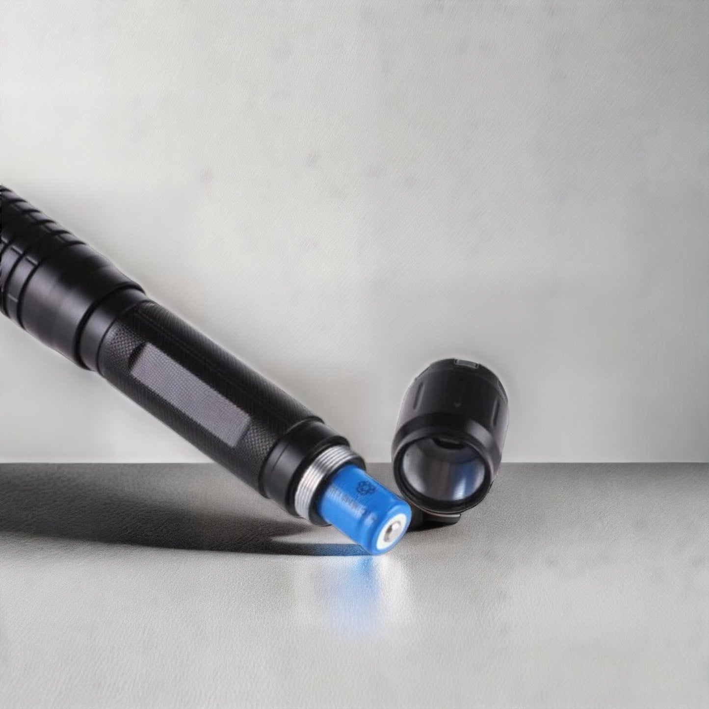 Tactical Flashlight | High-Intensity Laser & Adjustable Focus | Aluminum Body & Rechargeable Kit