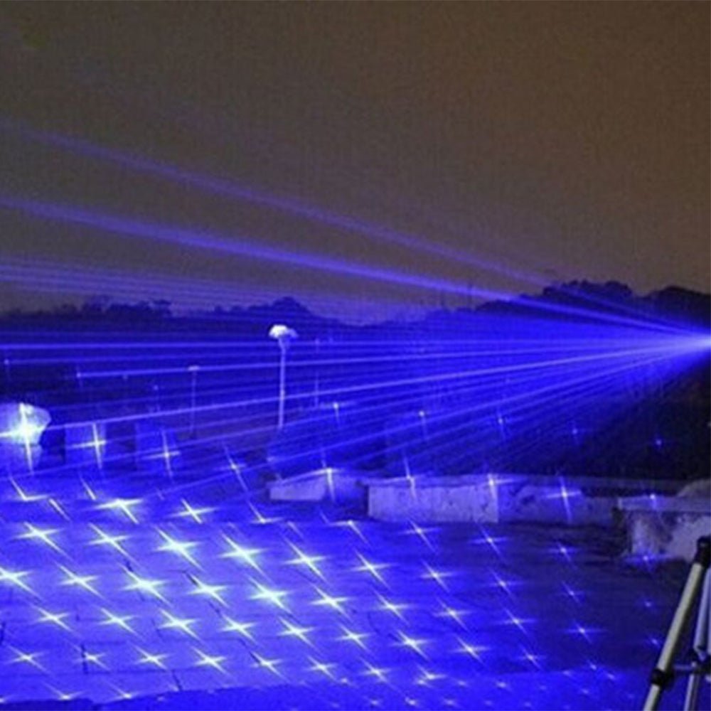 Tactical Flashlight | High-Intensity Laser & Adjustable Focus | Aluminum Body & Rechargeable Kit