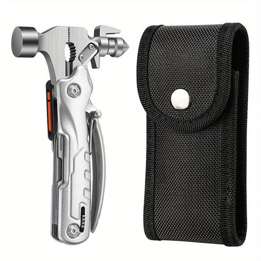 Tactical Multi-Tool | 10-in-1 Survival Tool | Stainless Steel Head | Emergency Use