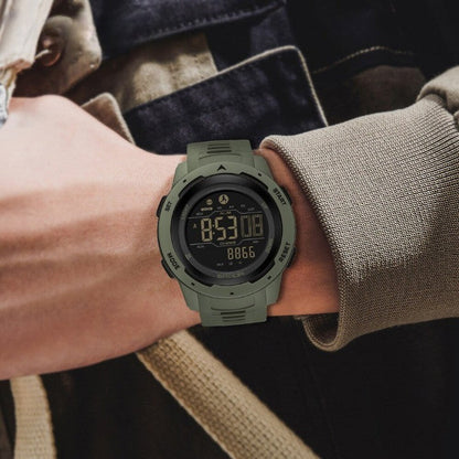Tactical Pedometer Watch | Waterproof Military Design | Step Counter & 45mm Dial