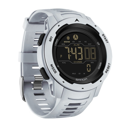 Tactical Pedometer Watch | Waterproof Military Design | Step Counter & 45mm Dial