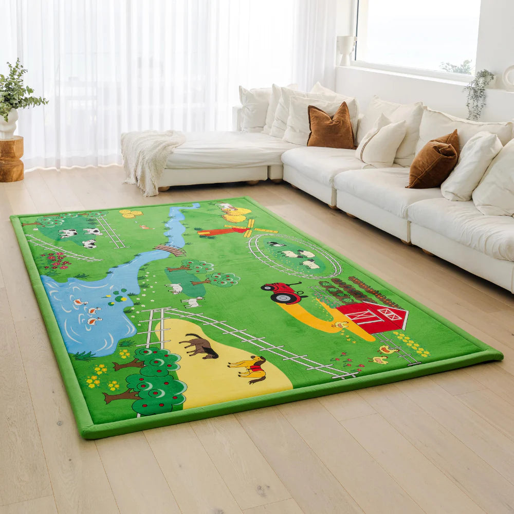 Tatami Mat for Kids & Pets | Ultra-Soft 35mm Cushioning | Stain-Resistant Soft-Touch Fabric