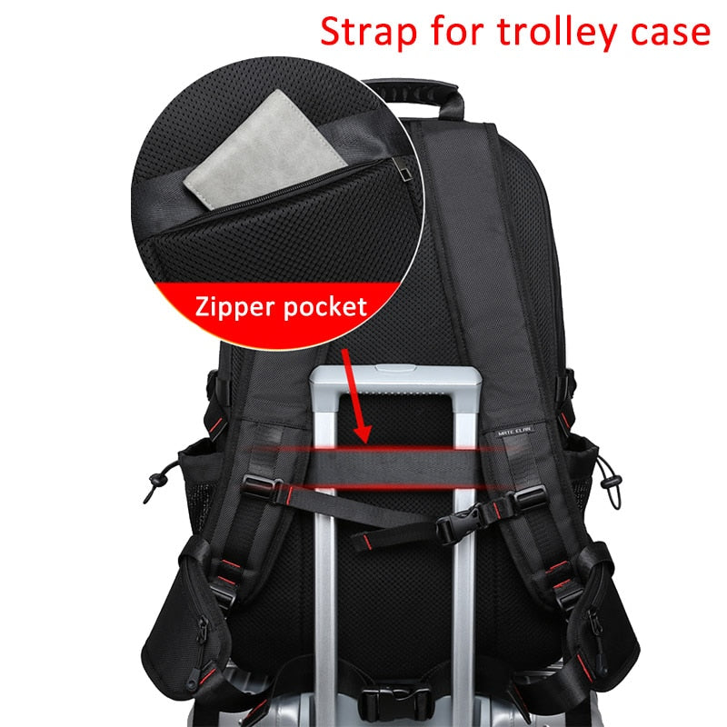 Travel Backpack | Large Capacity | Water-Resistant Polyester & Padded Back Panel | Comfortable Fit