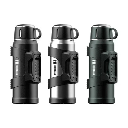Travel Hiking Thermos | Stainless Steel Insulated | Leakproof Lid | Keeps Drinks Hot & Cold