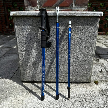 Trekking Poles | Adjustable Aluminum Telescopic | Shock-Absorbing Rubber Grip | Lightweight