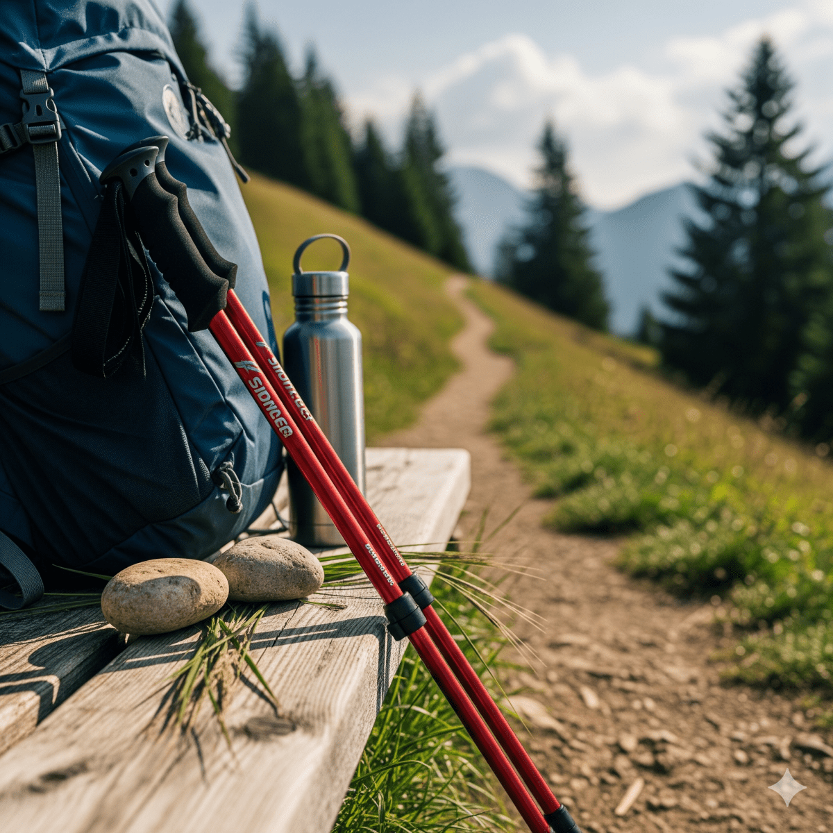 Trekking Poles | Adjustable Telescopic & Foldable | Lightweight Aluminum & Carbon | Ergonomic Grip