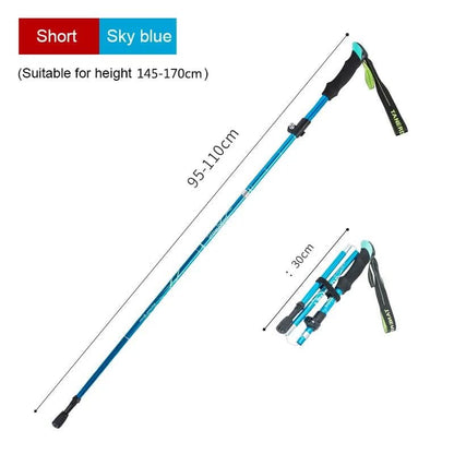 Trekking Poles | Ultralight Telescopic | Adjustable 110–130 cm | Aluminium Shaft & EVA Grip