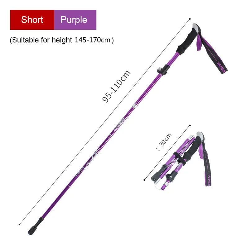 Trekking Poles | Ultralight Telescopic | Adjustable 110–130 cm | Aluminium Shaft & EVA Grip