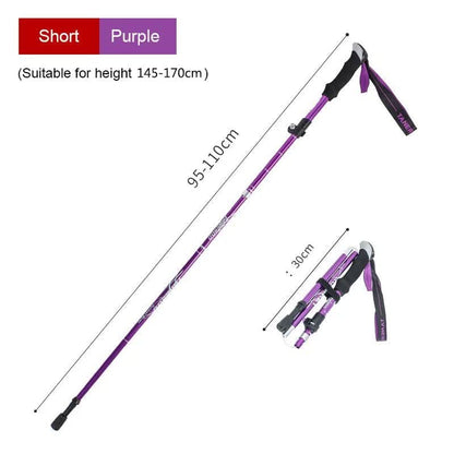 Trekking Poles | Ultralight Telescopic | Adjustable 110–130 cm | Aluminium Shaft & EVA Grip