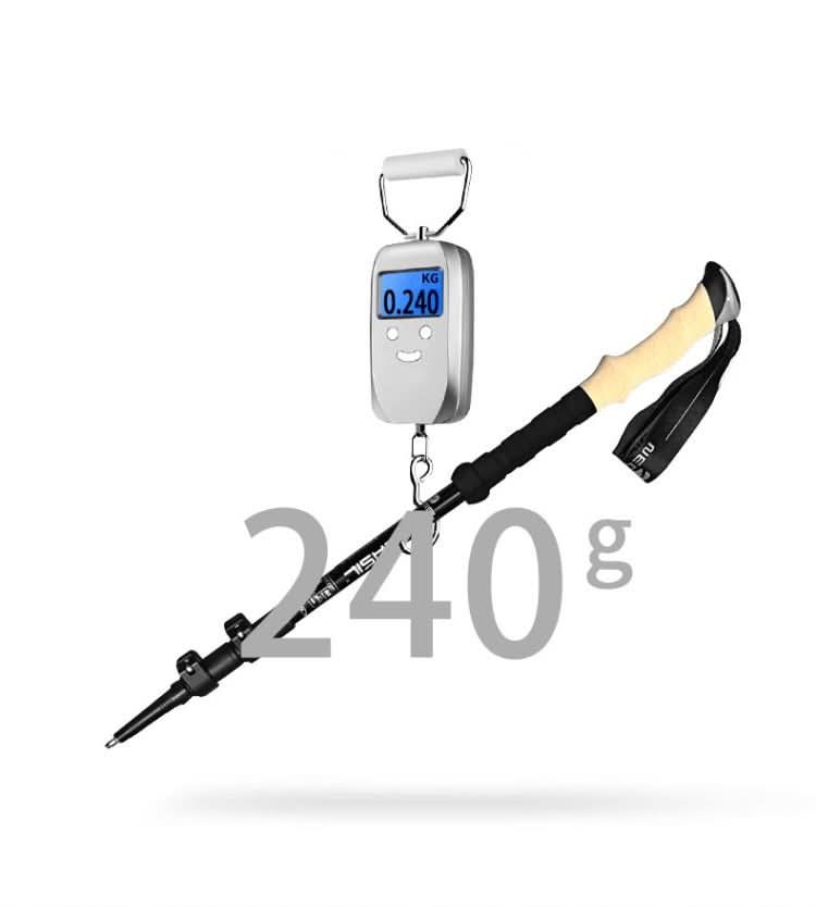 Trekking Poles for Hiking | Anti-Shock System | Lightweight Carbon Fiber & Cork Grip